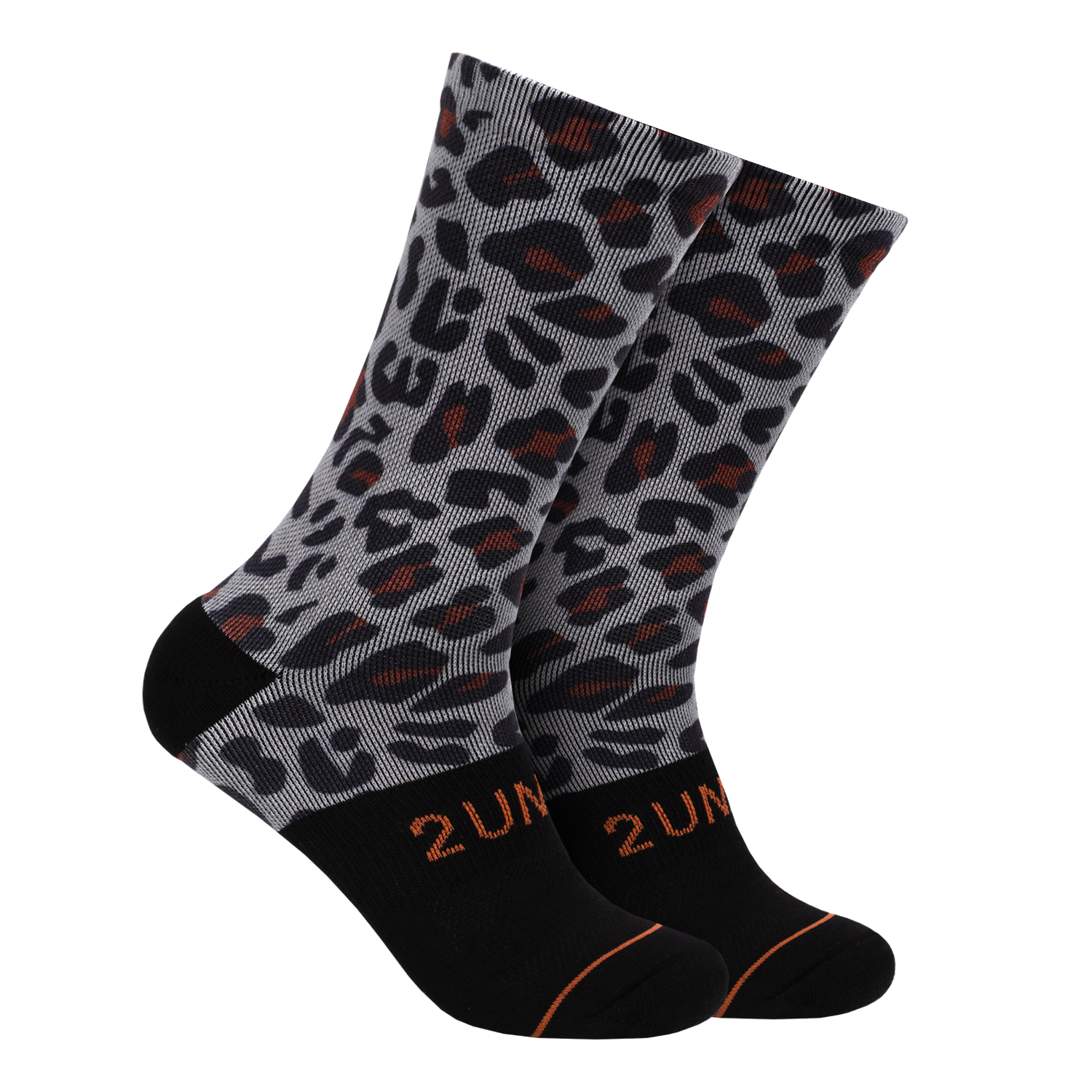 Flex Printed Crew Sock - Leopard