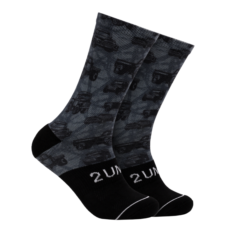 Flex Printed Crew Sock - Trucked