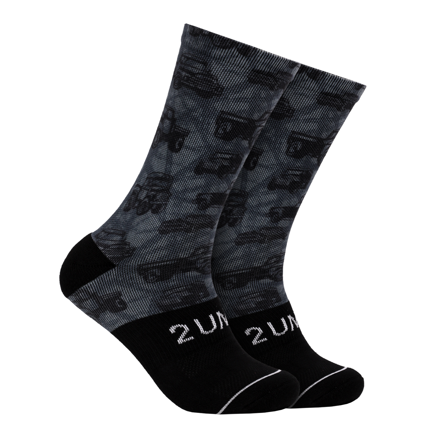 Flex Printed Crew Sock - Trucked