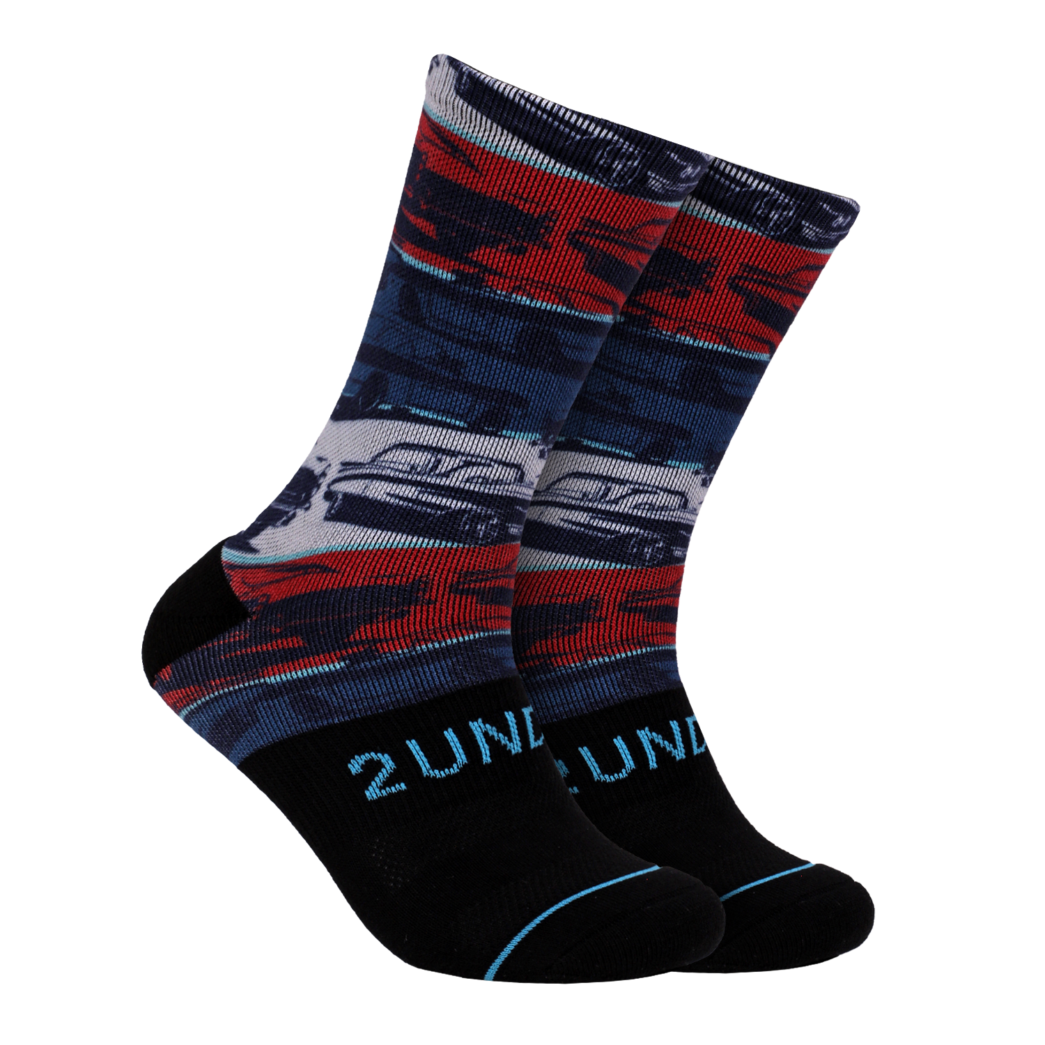 Flex Printed Crew Sock - Race Pace