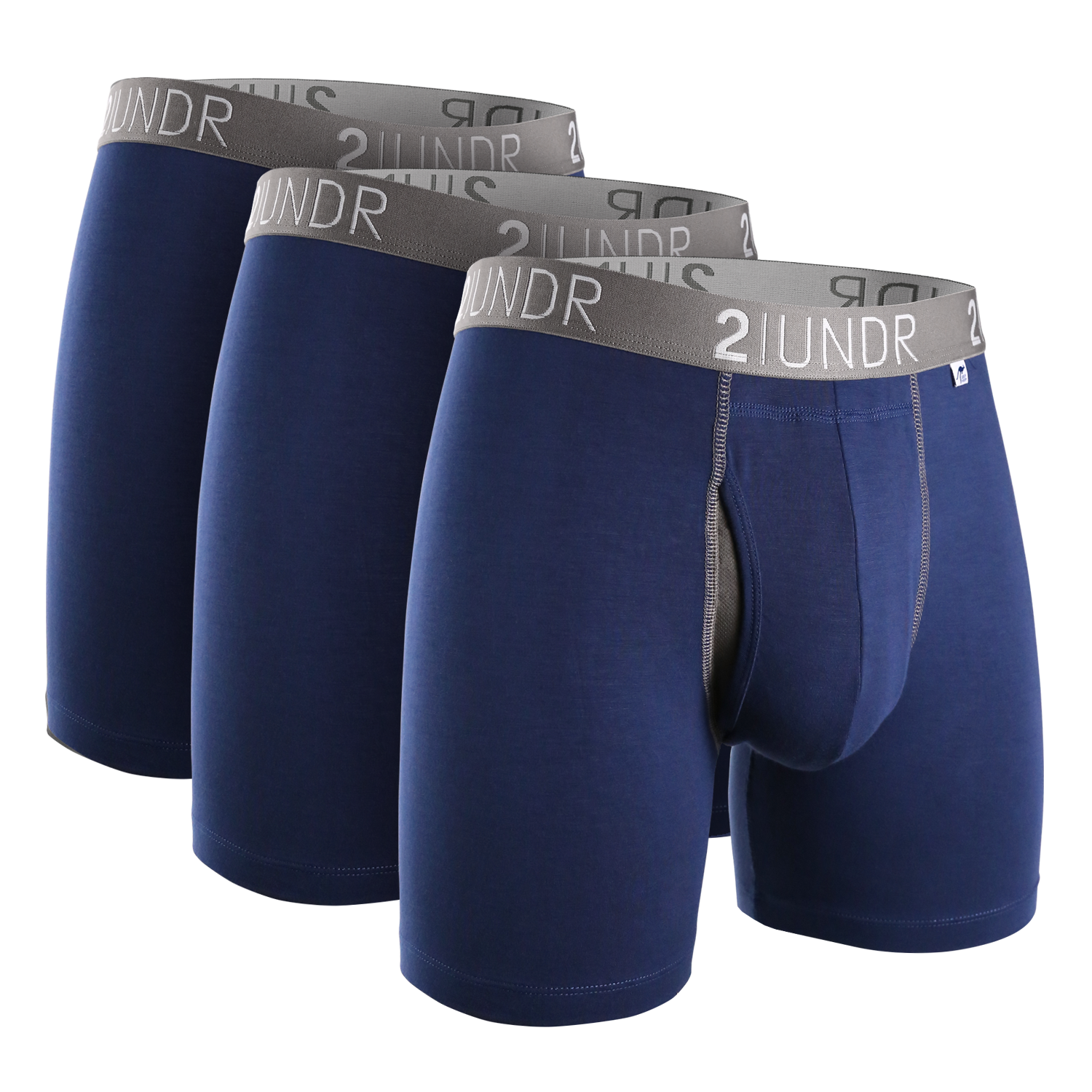 Swing Shift 6" Boxer Brief - 3 Pack Boxset - Navy