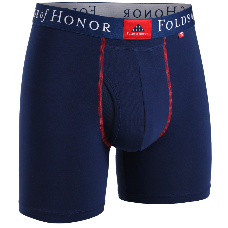 Swing Shift 6" Boxer Brief - Folds of Honor - Navy