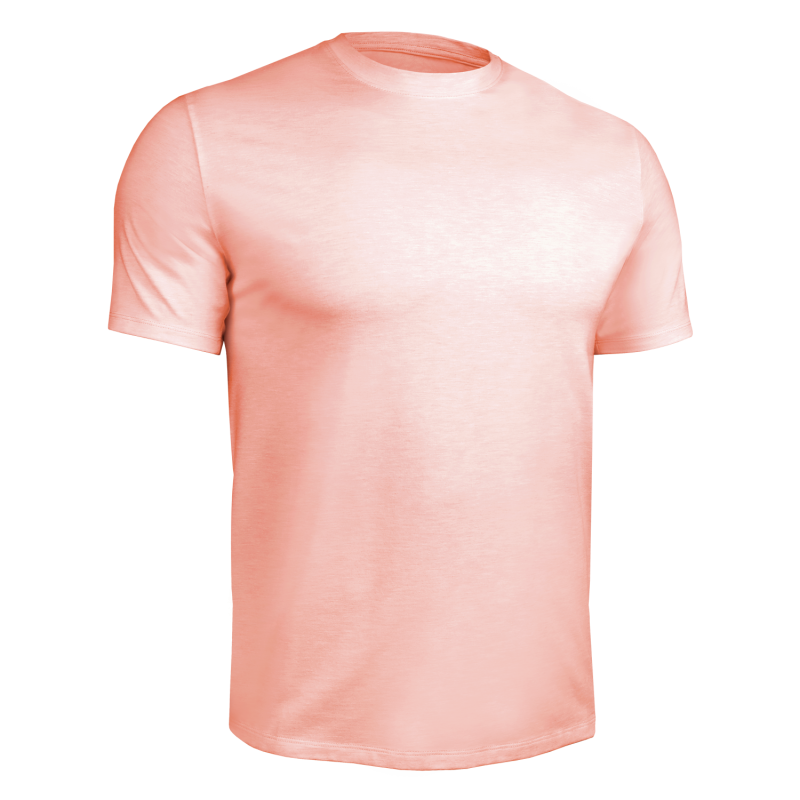 Luxury Crew Tee - Heathered Salmon