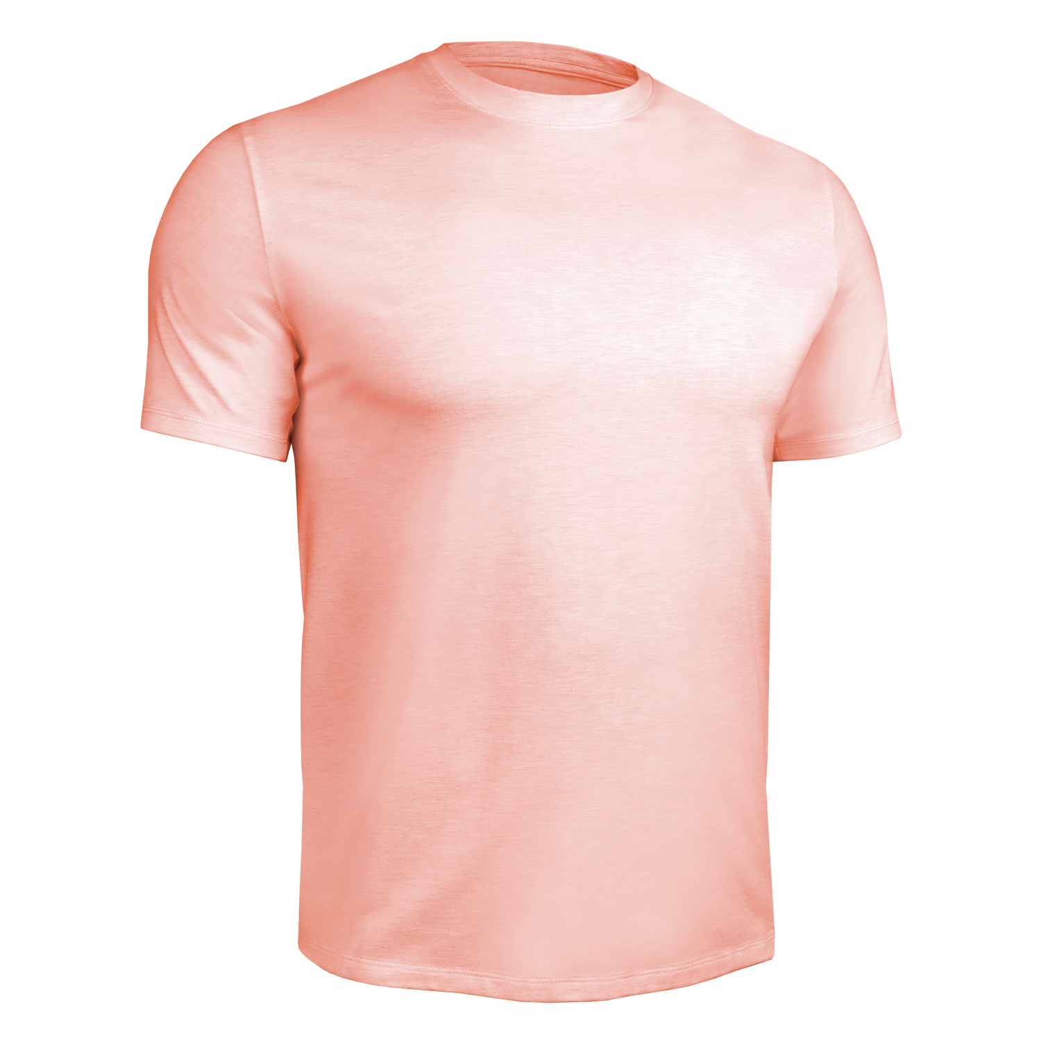 Luxury Crew Tee - Heathered Salmon