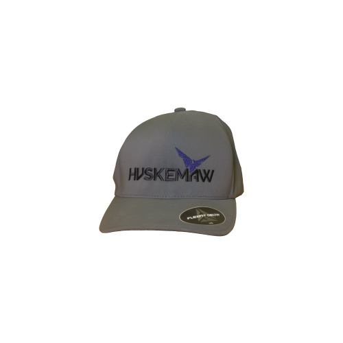 Gray Delta FlexFit Hat w/ Black Logo