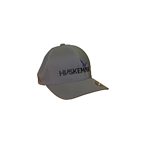 Gray Delta FlexFit Hat w/ Black Logo
