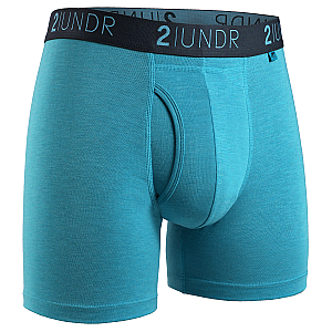 Swing Shift 6" Boxer Brief - Turquoise