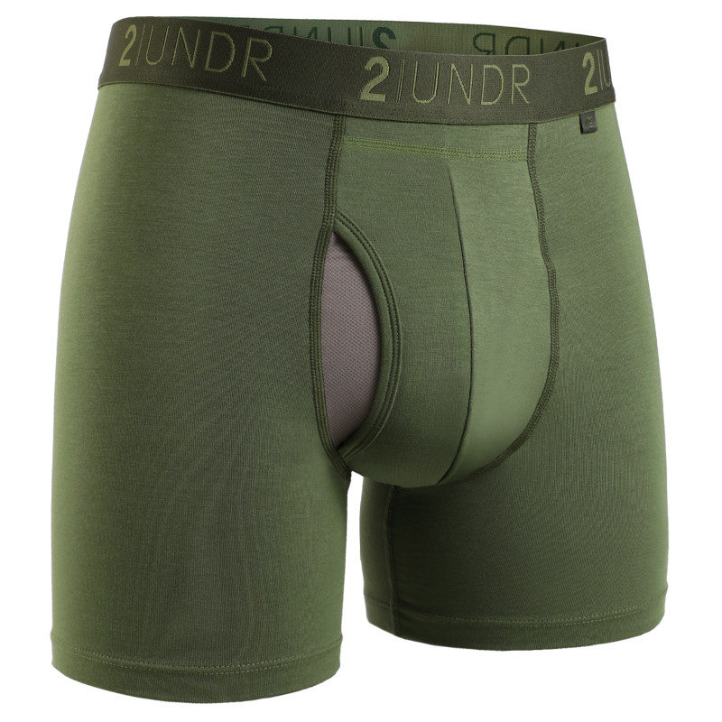 Swing Shift 6" Boxer Brief - Army Green