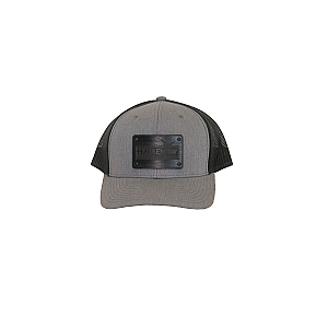 Heather Gray Hat W/ Black Engraved Patch