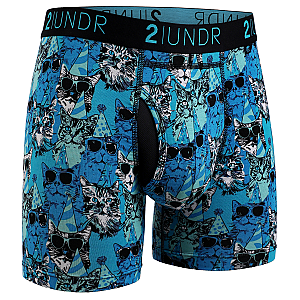 Swing Shift 6" Boxer Brief - Kitty Corner