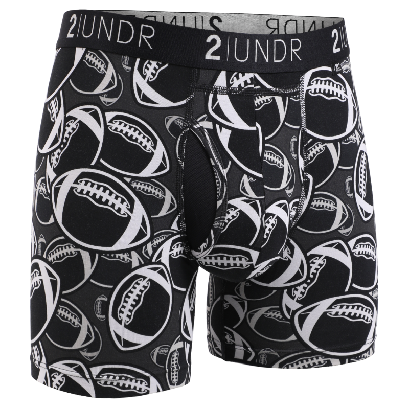 Swing Shift 6" Boxer Brief - Grid Iron