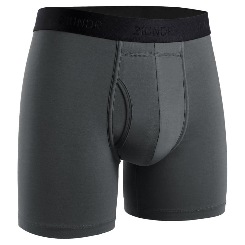 Day Shift 6" Boxer Brief - Grey