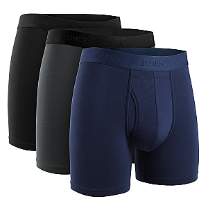 Day Shift 6" Boxer Brief - Black/Grey/Navy - 3 Pack Boxset