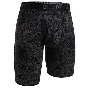 Swing Shift 9" Long Leg - Coastal Black