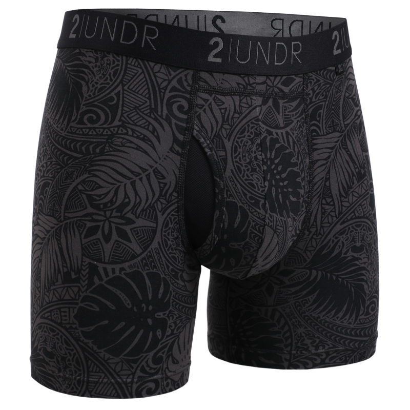 Swing Shift 6" Boxer Brief - Coastal Black