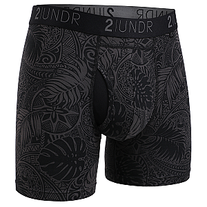 Swing Shift 6" Boxer Brief - Coastal Black