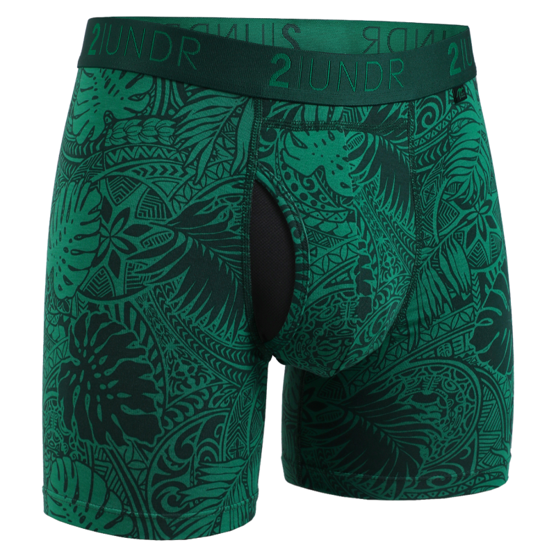 Swing Shift 6" Boxer Brief - Coastal Green