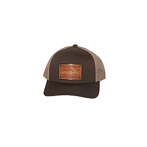 Khaki/Brown Hat W/ Brown Engraved Patch