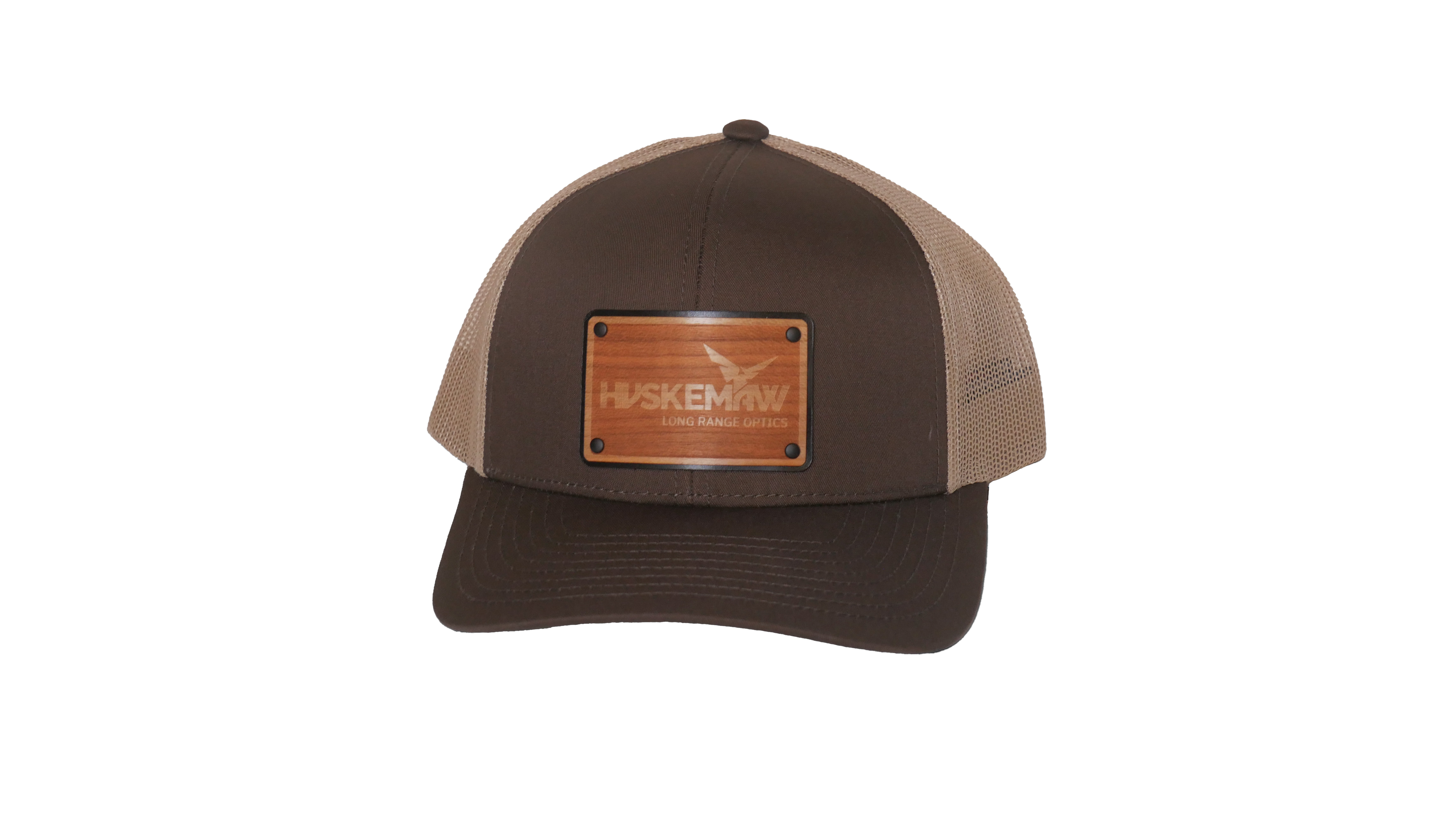 Khaki/Brown Hat W/ Brown Engraved Patch