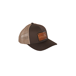 Khaki/Brown Hat W/ Brown Engraved Patch