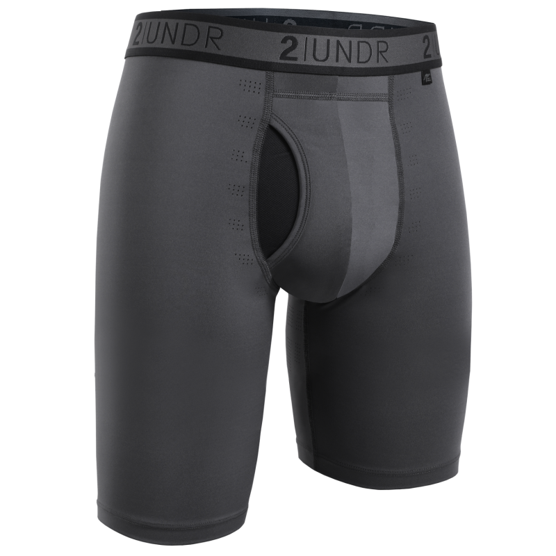 Sport Shift 9" Long Leg - Charcoal