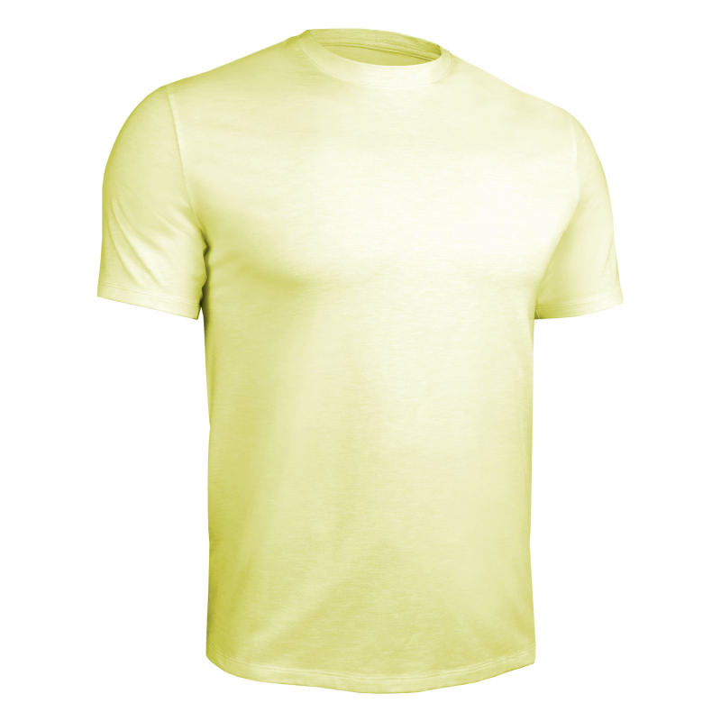 Luxury Crew Tee - Heathered Yellow