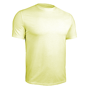 Luxury Crew Tee - Heathered Yellow