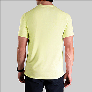 Luxury Crew Tee - Heathered Yellow