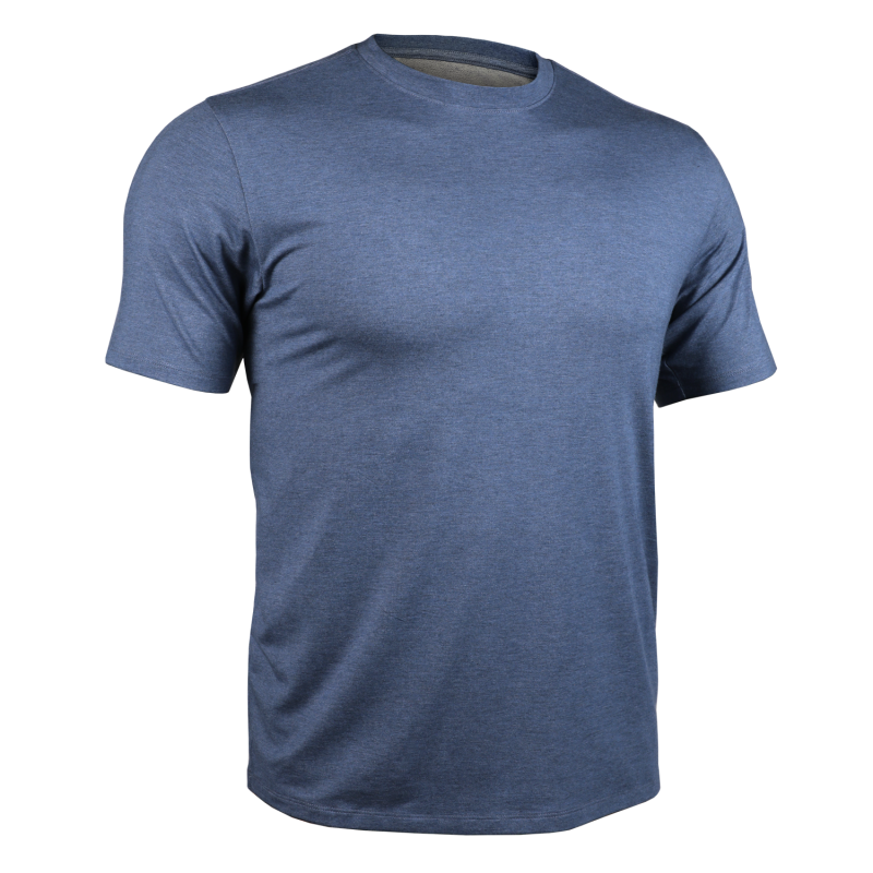 Luxury Crew Tee - Heathered Indigo