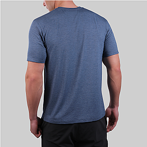 Luxury Crew Tee - Heathered Indigo