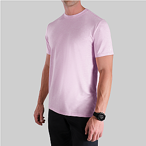 Luxury Crew Tee - Heathered Pink