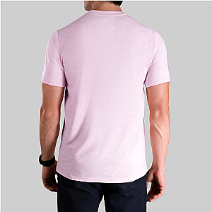 Luxury Crew Tee - Heathered Pink