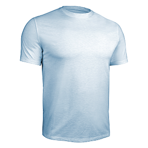 Luxury Crew Tee - Heathered Light Blue