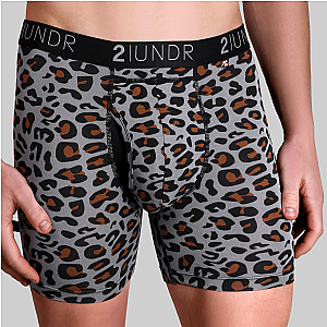 Swing Shift 6" Boxer Brief - Leopard
